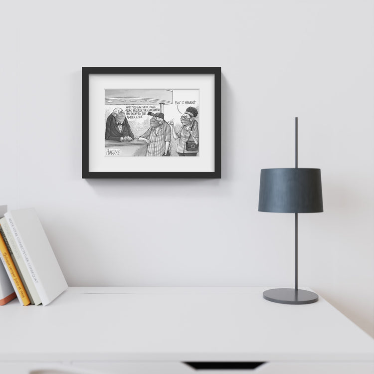 Harry's View Cartoon Custom Reprints