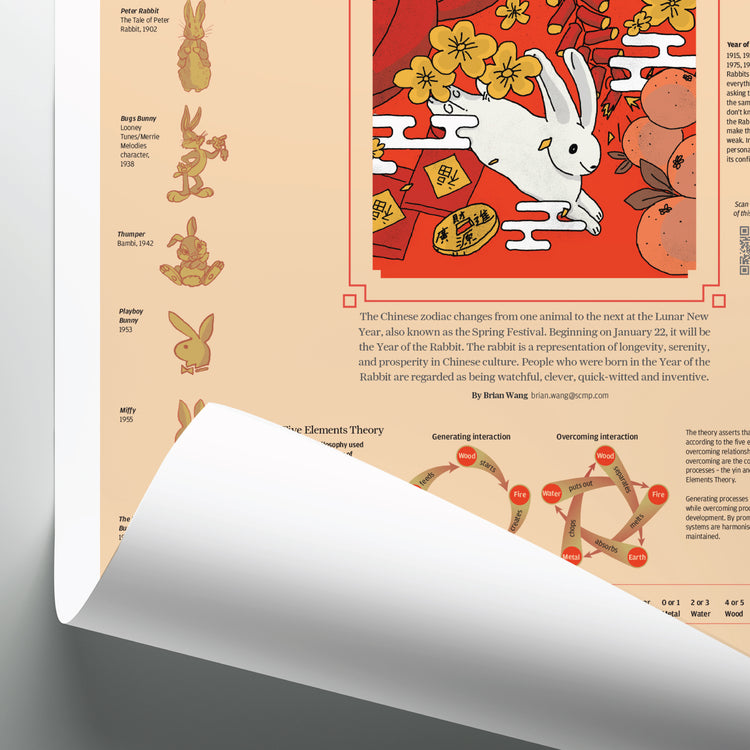 Infographics - The rabbit hops in